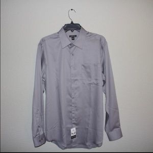 Casual Gray Silk Button up.